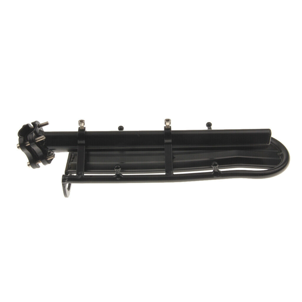 Aluminum Alloy MTB Bike Bicycle Extendable Rear Luggage Rack Carrier - Black