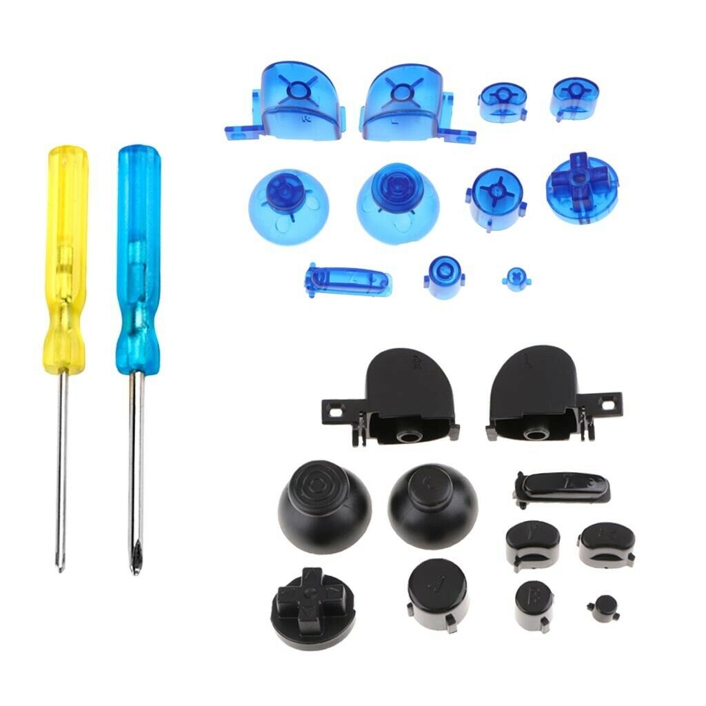 2 Sets ABXYZ Button Mod+Thumbsticks D-pad Kit for Nintendo NGC #1 + Tools