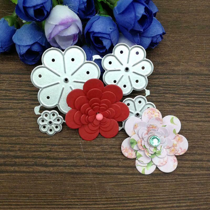 Flower Petals Metal Cutting Dies Stencil Scrapbooking DIY Album Stamp Paper Card