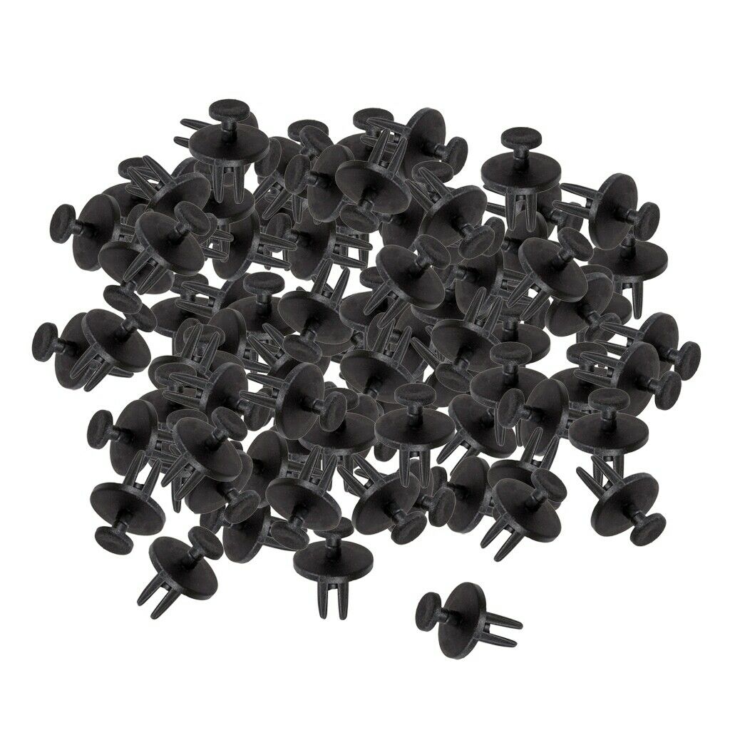 100Piece Car Door Fastener  Bumper Rivet Mouldings Trim Push Clips