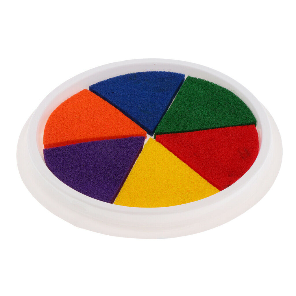 Children Finger Graffiti Paint Pigment Ink Pad Kit Washable Crafts Natural
