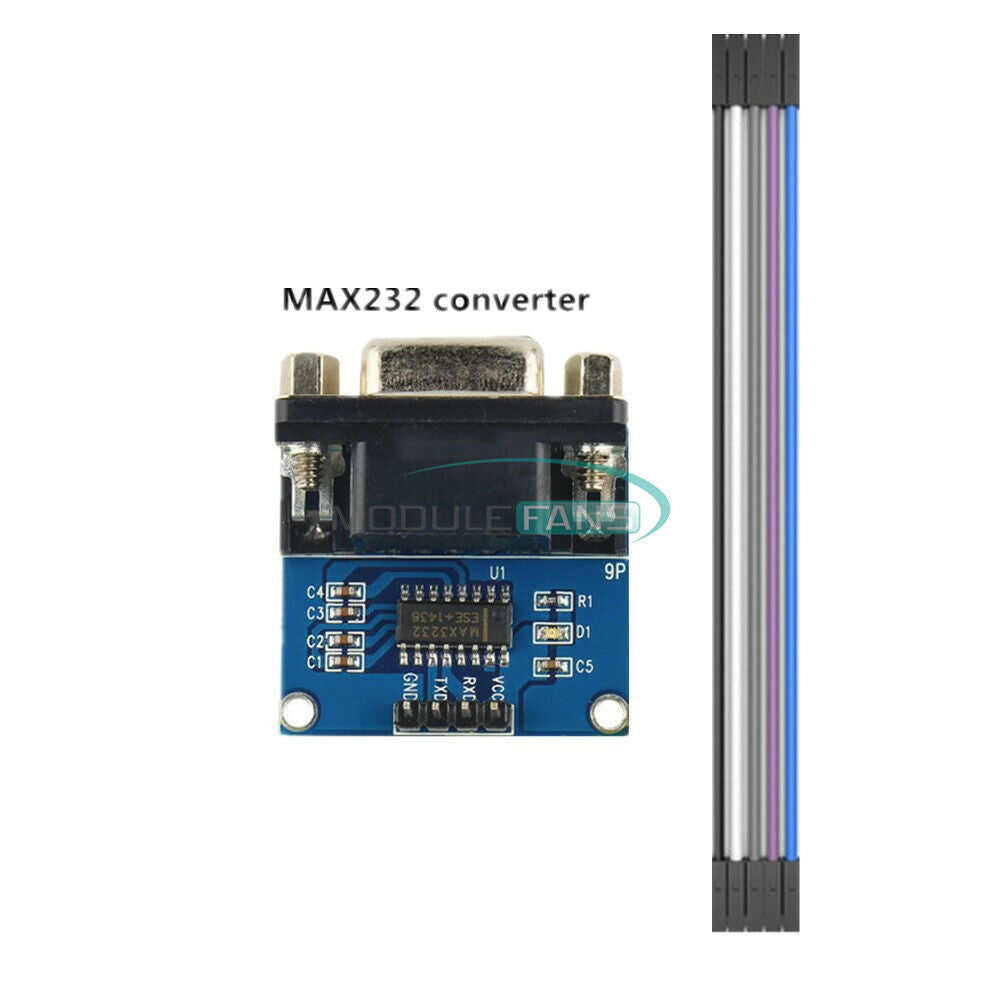 RS232 MAX3232 To TTL Connector Converter DB9 Connector+ 5PIN 20cm DuPont Cable