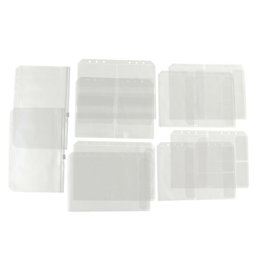 10 ps Document pocket Transparent document folder Binder in a transparent pocket