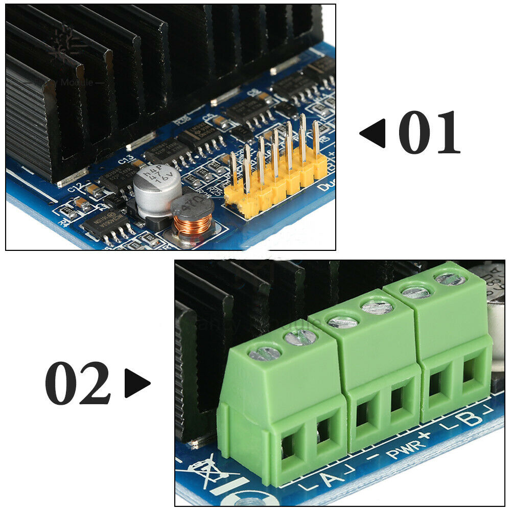 ZH-30A Dual-channel Motor Driver Module High-Power H-bridge DC5-12V (Static Bag)