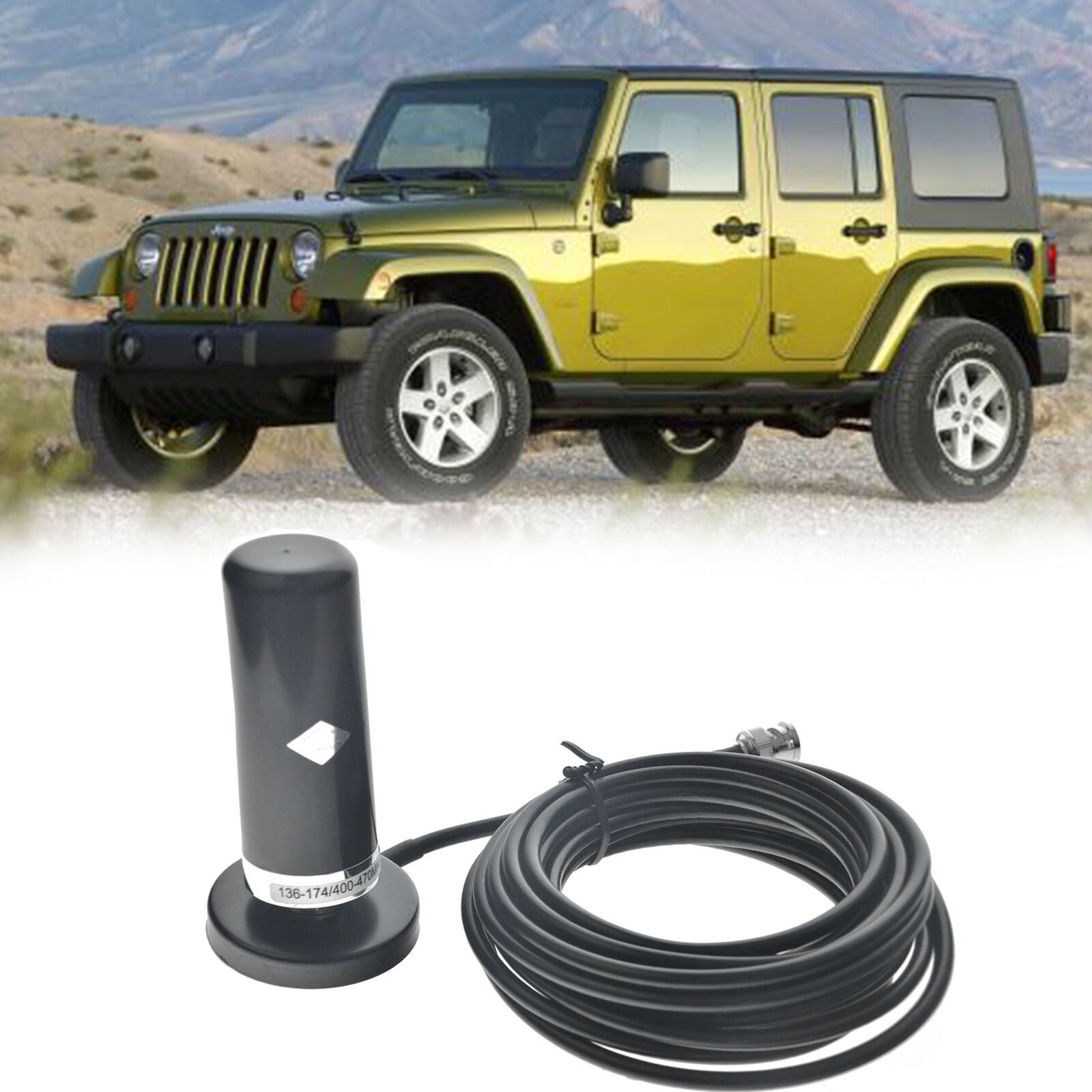 Dual Band Antenna UHF VHF400-470/136-174MHZ for Mobile Radio PL259 Connector