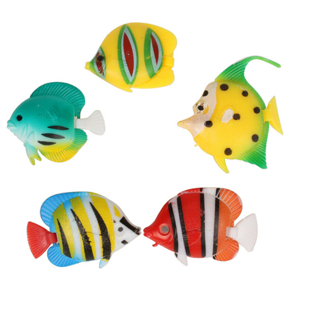 5pcs Artificial Fish Aquarium Decoration