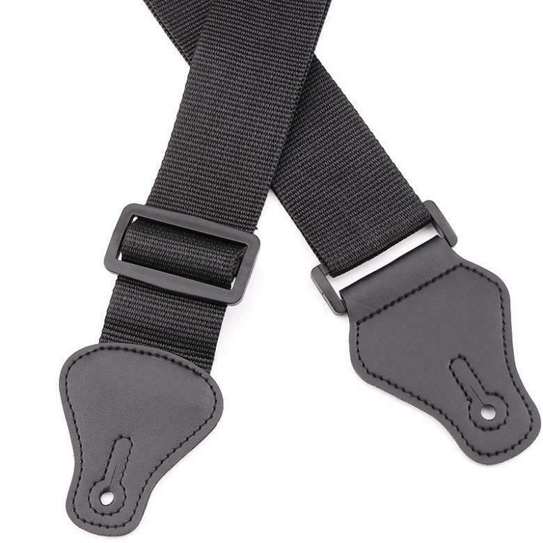 Adjustable Black Guitar Strap for Acoustic Electric Bass