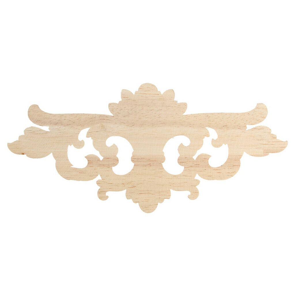 Wooden Applique Frame Wooden Carved Corner for Kitchen Furniture Decor #4