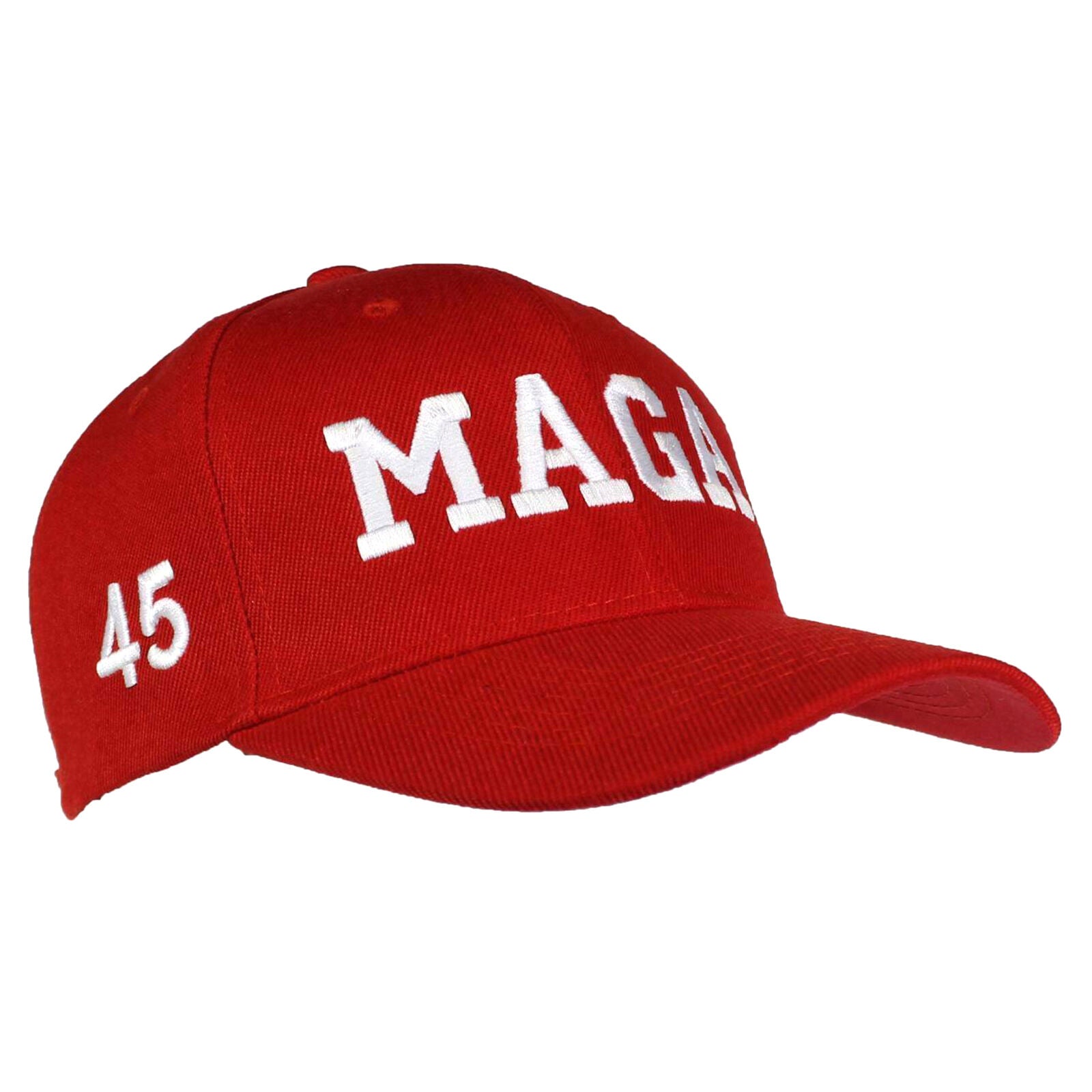 Tropic Hats Embroidered MAGA 45 American Flag Trump Adjustable Ballcap - Red