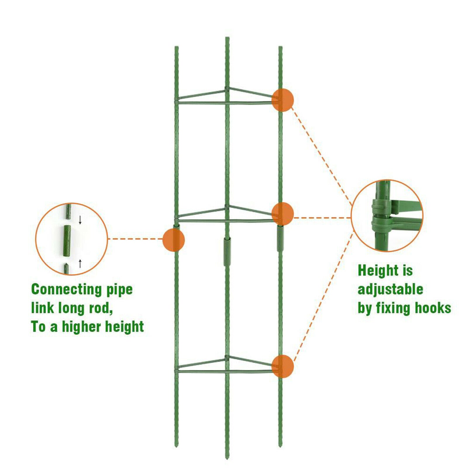 Heavy Duty Plant Climbing Trellis Plastic Superimposed Potted Plant Support
