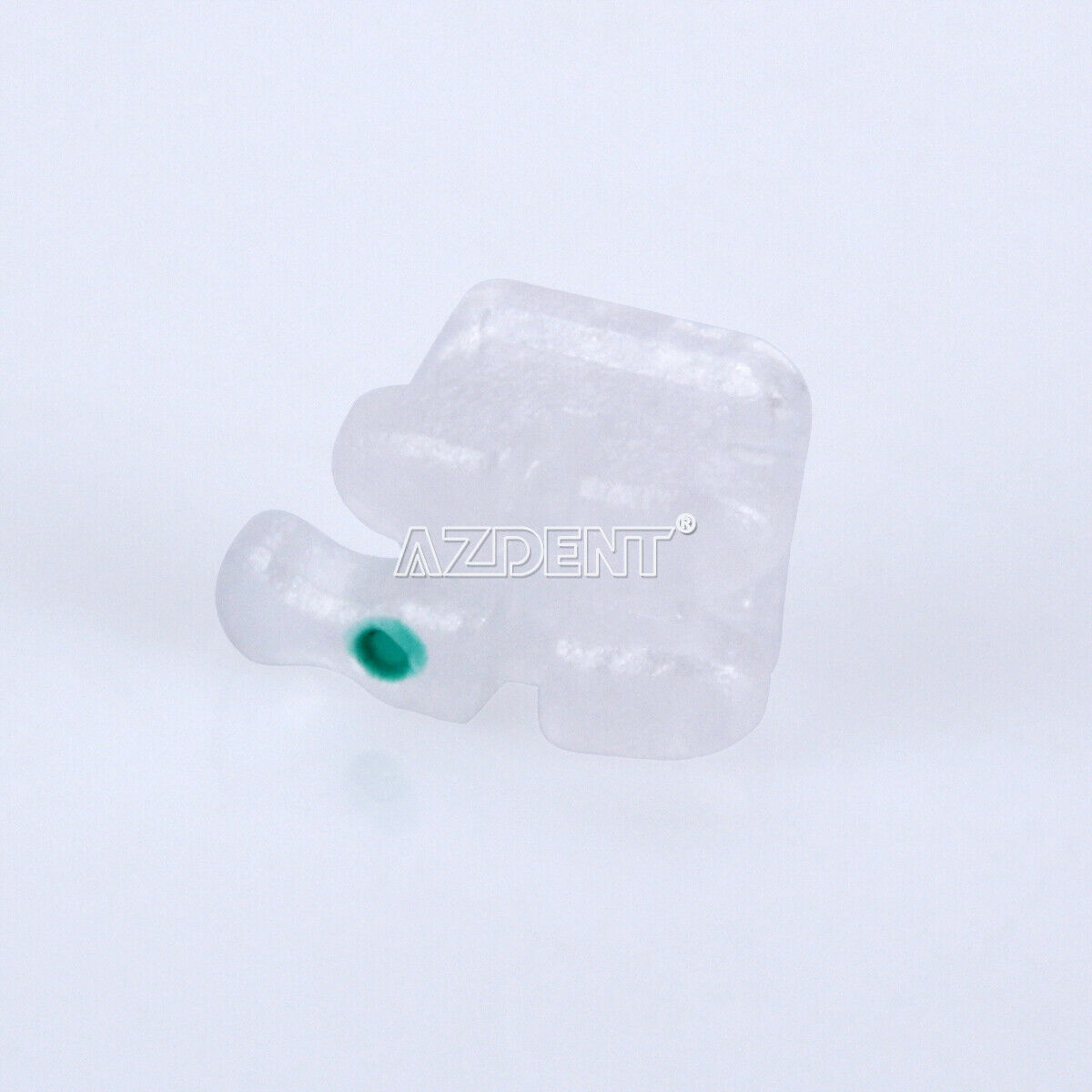 10packs AZDENT Dental Orthodontic Ceramic Brackets 5*5 Roth Slot.022 Hooks 3-4-5