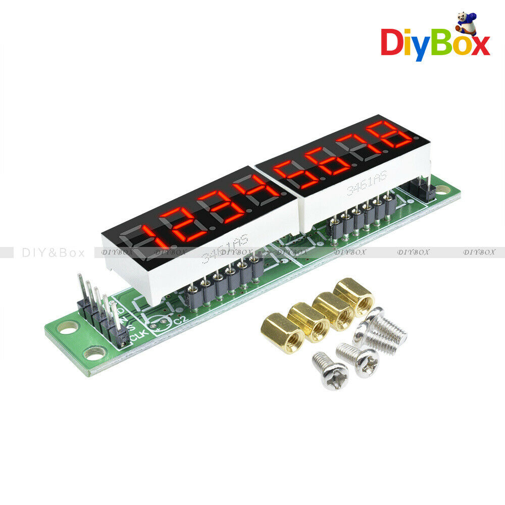 10PCS MAX7219 Digital Tube 8-Digit Display Control Module Red For Arduino