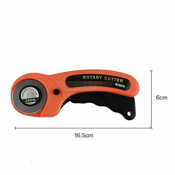 45mm Rotary Cutter Patchwork Quilters Sewing Fabric Cutting Tools + 5pcs Blades