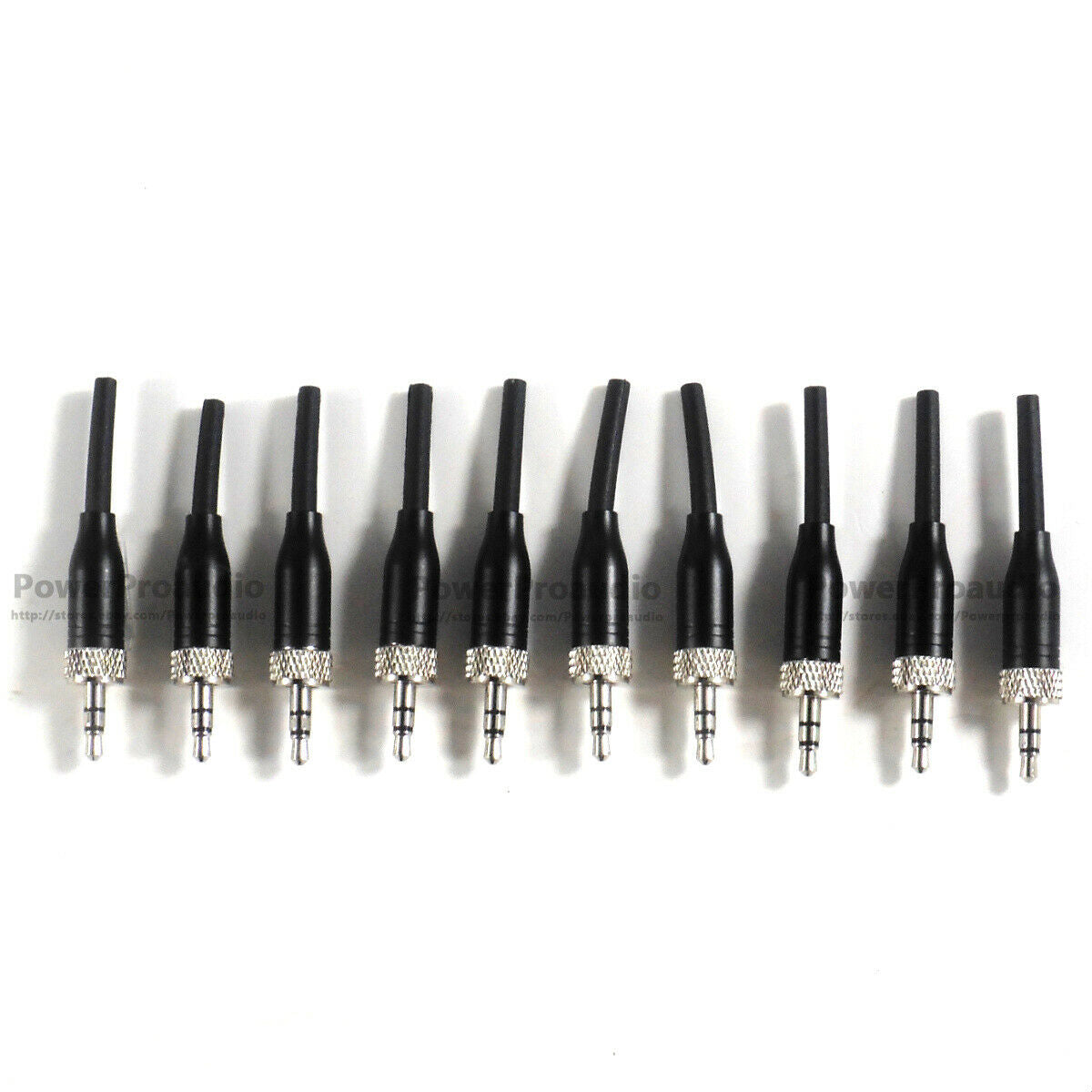 10pcs black 3.5mm Stereo Screw Lock Connector for Sennheiser EW100 EW300 EW500