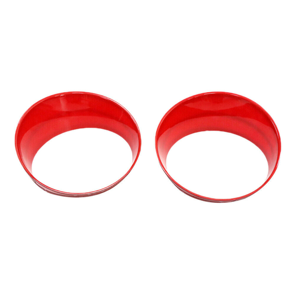 Pair ABS Head Lamp Cover Frame Headlight Decor Trim For Jeep Wrangler JL