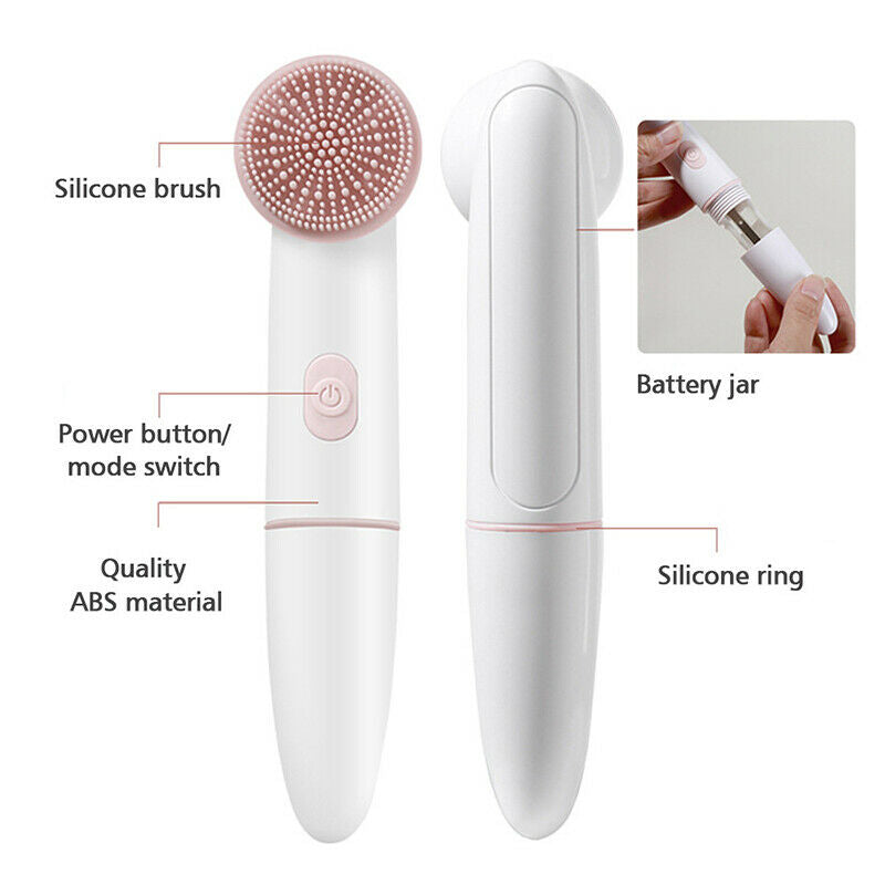 Electric Face Cleansing Brush For Facial Wash Sonic Vibration Massage ToolBDAU