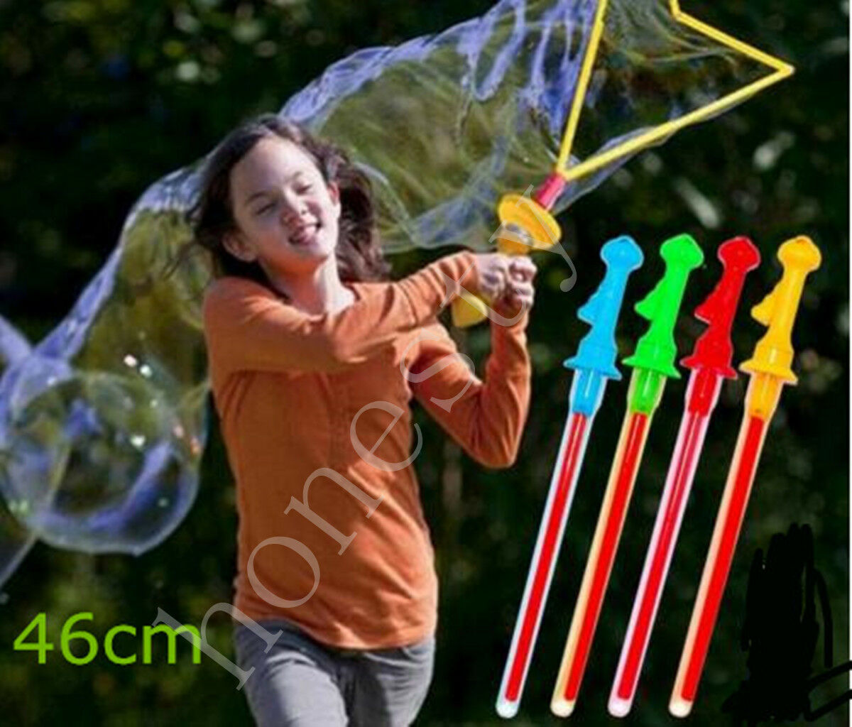 Children Lovely Fun Outdoor Toys Bubble Giant Bubble Sword Wand Color Randomly