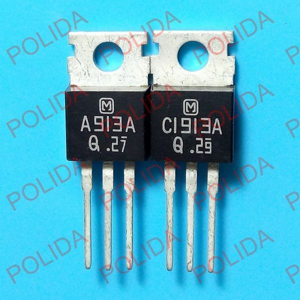 1pairs OR 2PCS  Transistor PANASONIC TO-220 2SA913A/2SC1913A A913A/C1913A