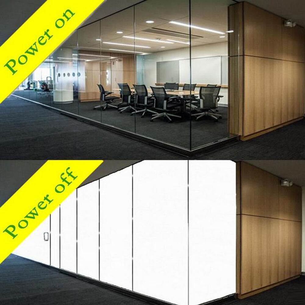 6in x 12in White to Opaque PDLC Smart Switchable Glass Film Electrochromic Vinyl