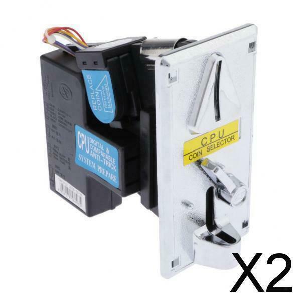 2X Electronic Coin Selector Acceptor Vending Arcade Game