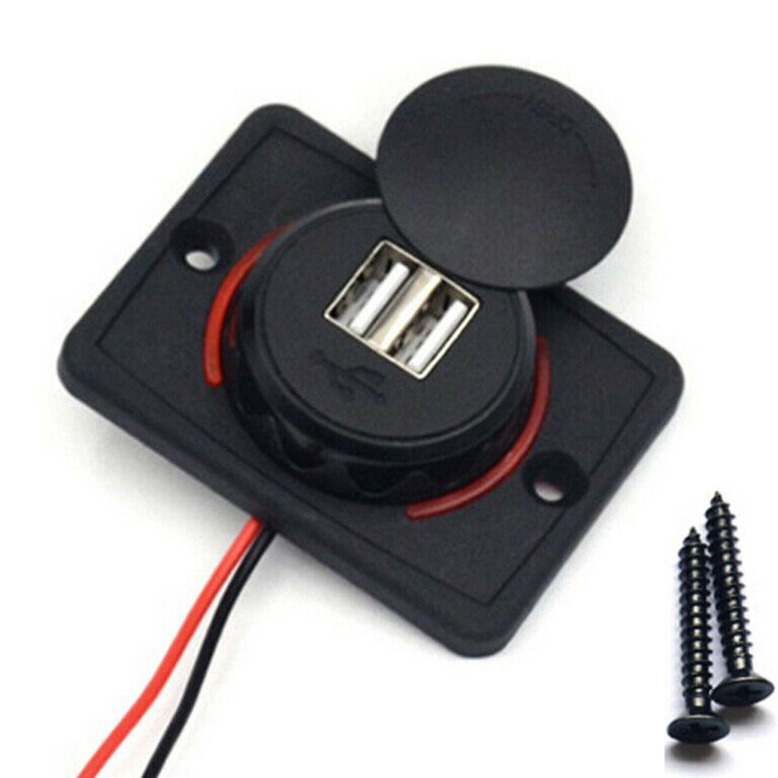 2-USB Charging Port For Boat Car Bus Caravan Camper 12-24V 3.1A Socket Useful