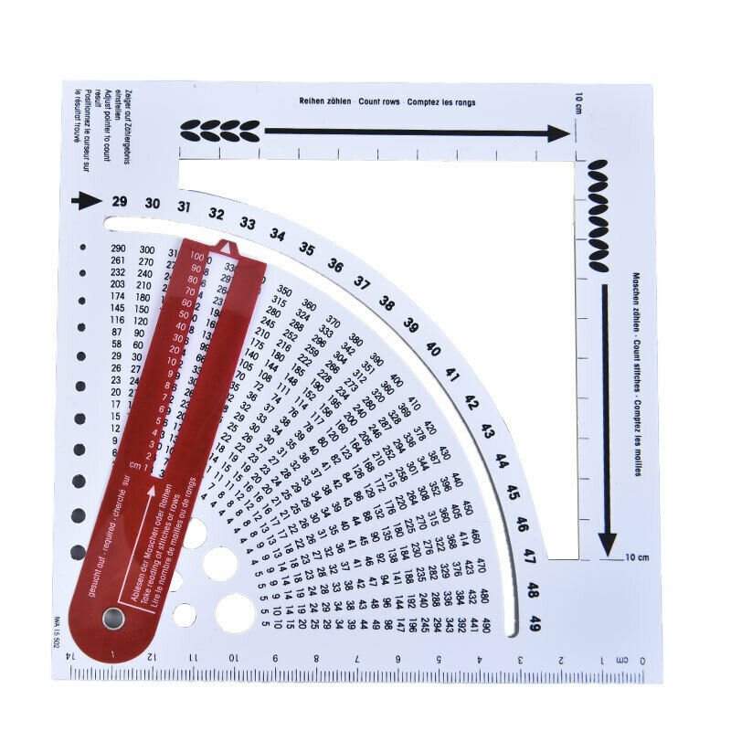 Knitting Gauge Converter Knit Counter Weaving Ruler Density Ruler For KnittiBDD
