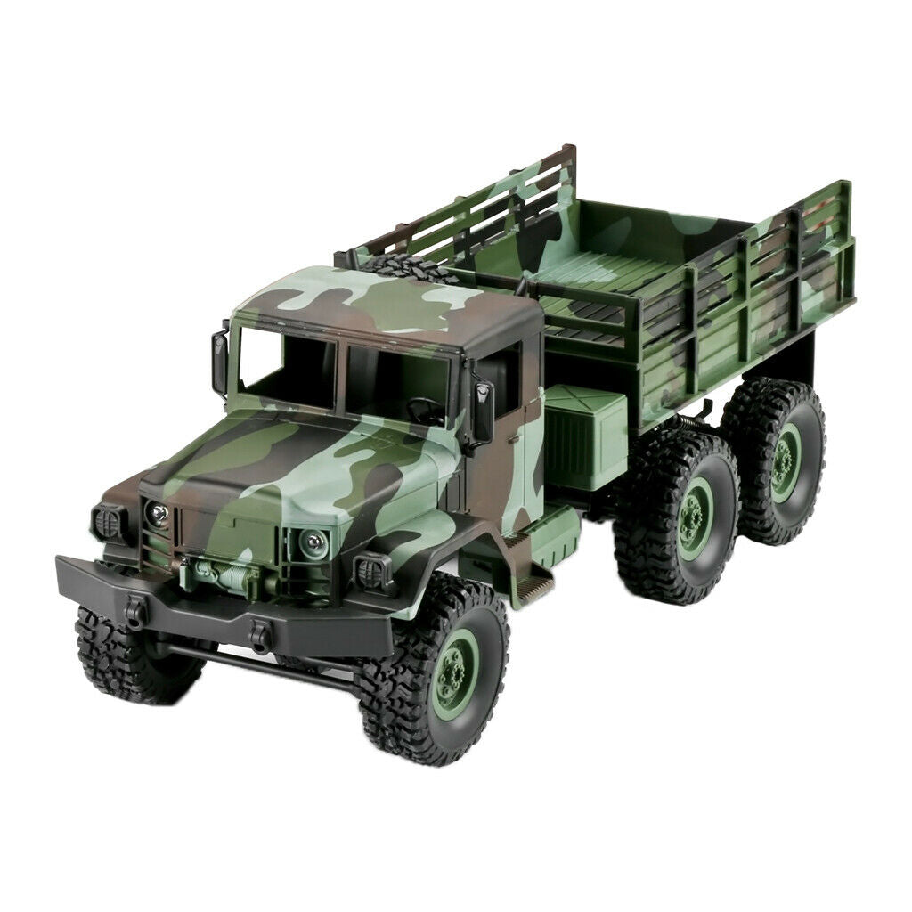 RC Military Truck, 1:16 Scale Remote Control Army Car 6WD 2.4G Vehicle Crawler