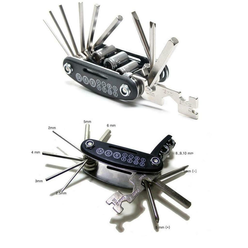 Guitar Bass Drum Multi Tool, 15 in 1 Multi-Function Perfect for Repair Musical
