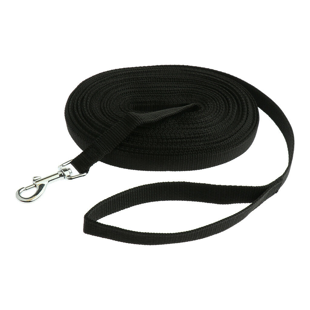 Extra Long Dog Leash Rope Small Large Dog Training Ropes Black-15 meters