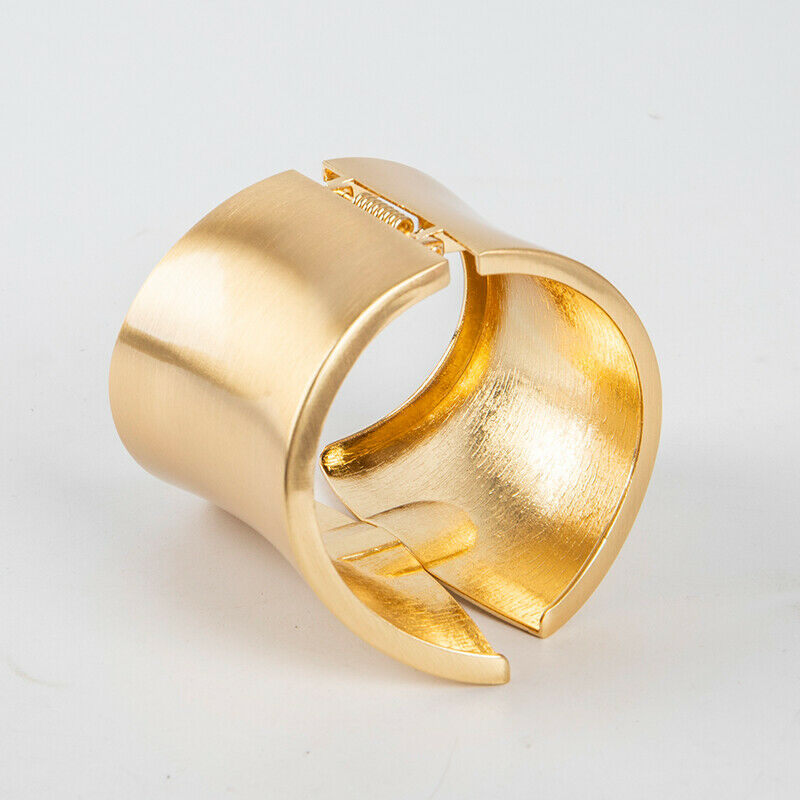 Wide Asymmetric Bangles Bracelet For Women Statement Alloy Bangle JewelryBDAU