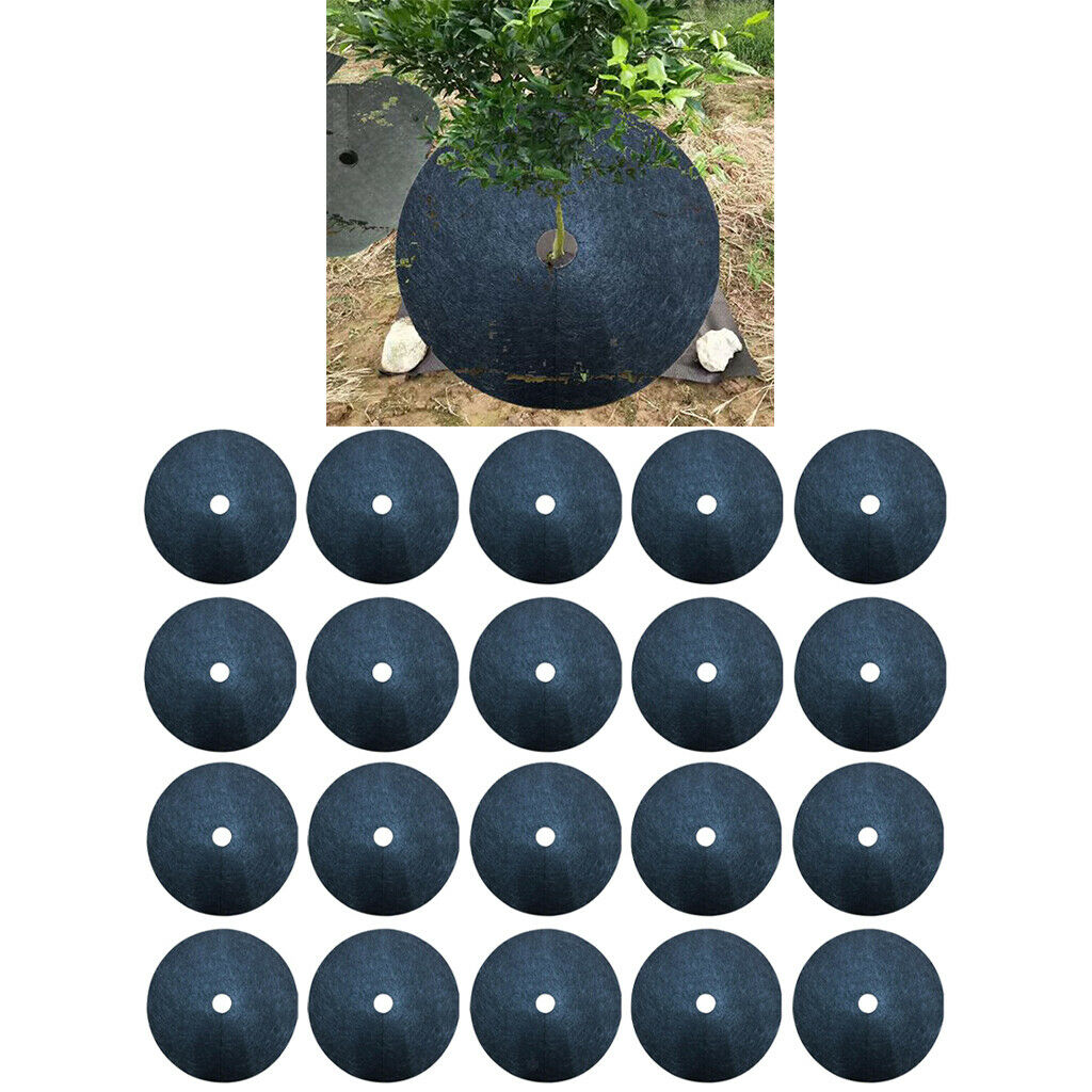20Pcs Tree Rings Weed Grass Control