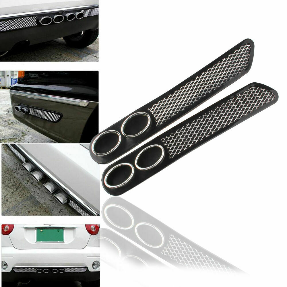 New Universal Air Flow breather vent CAR DIY Grille Side Rear Decor Fender Black