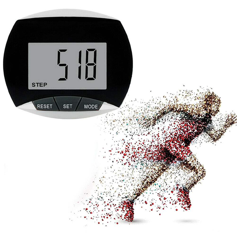 Counter with Belt Clip Multi-functional Pedometer LCD Display Exercise Accessory