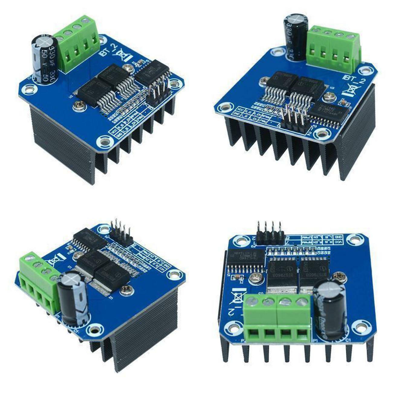 Double BTS7960B DC 43A Stepper Motor Driver H-Bridge PWM For Smart Car