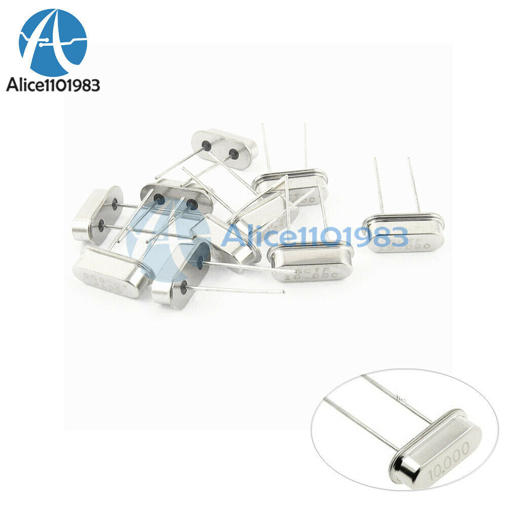 20PCS HC-49S 10.000MHZ 10MHZ 10 MHZ 10M HZ Crystal Oscillator