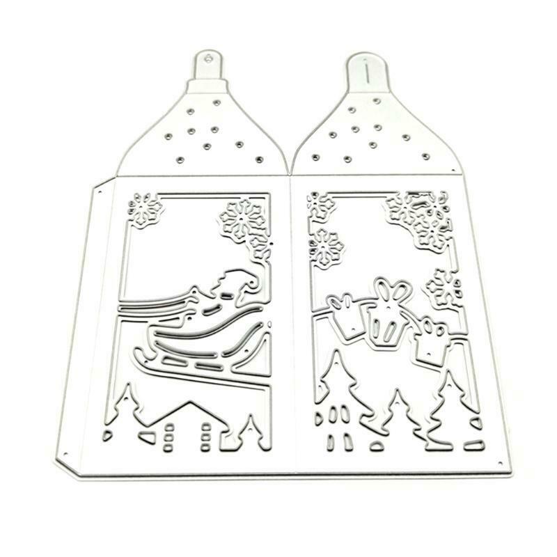 Christmas Deer Box Metal Cutting Dies Stencil DIY Scrapbooking Album Paper Card