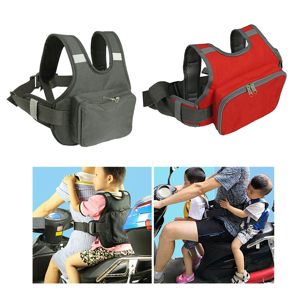 2x High Strength Bike Safety Seat Strap Harness Adjustable Drop Protection
