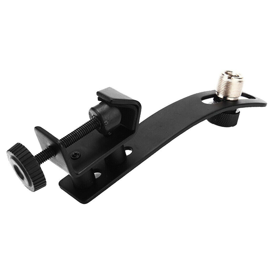 1pc Black Drum Mic Microphone Clip Clamp Shockproof Clip Holder Stand