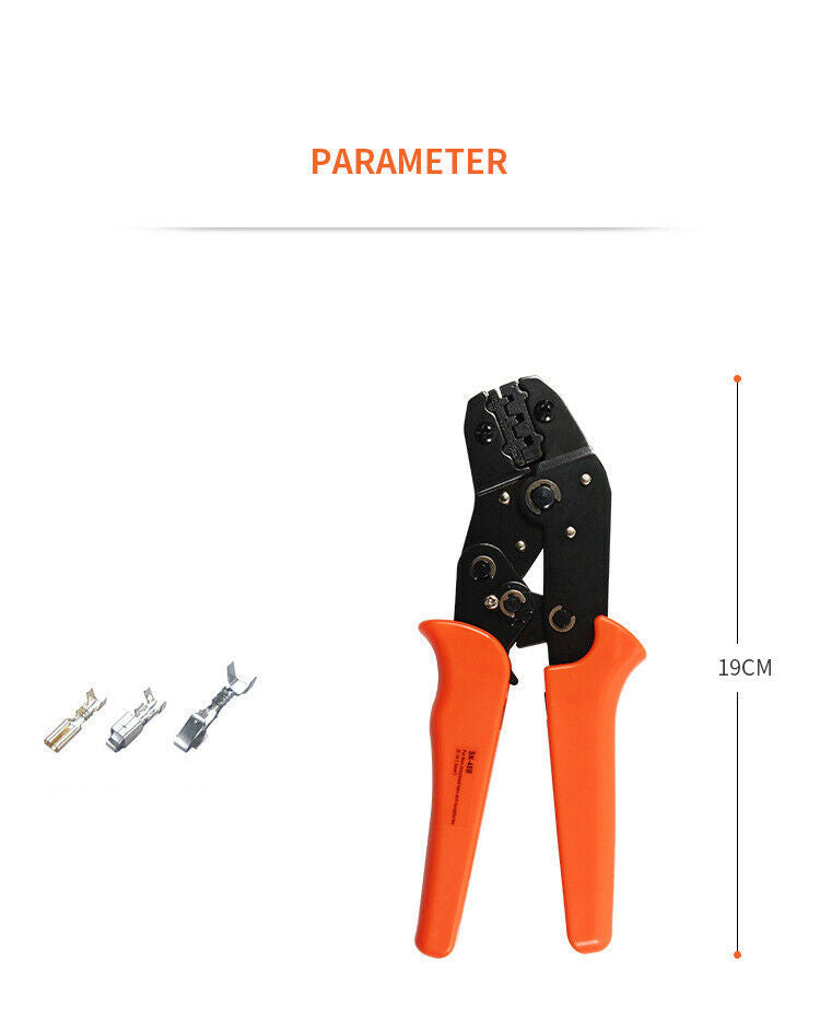 SN-48B Ratcheting Wire Crimping Plier Tool Insulted Terminals Connectors Crimper