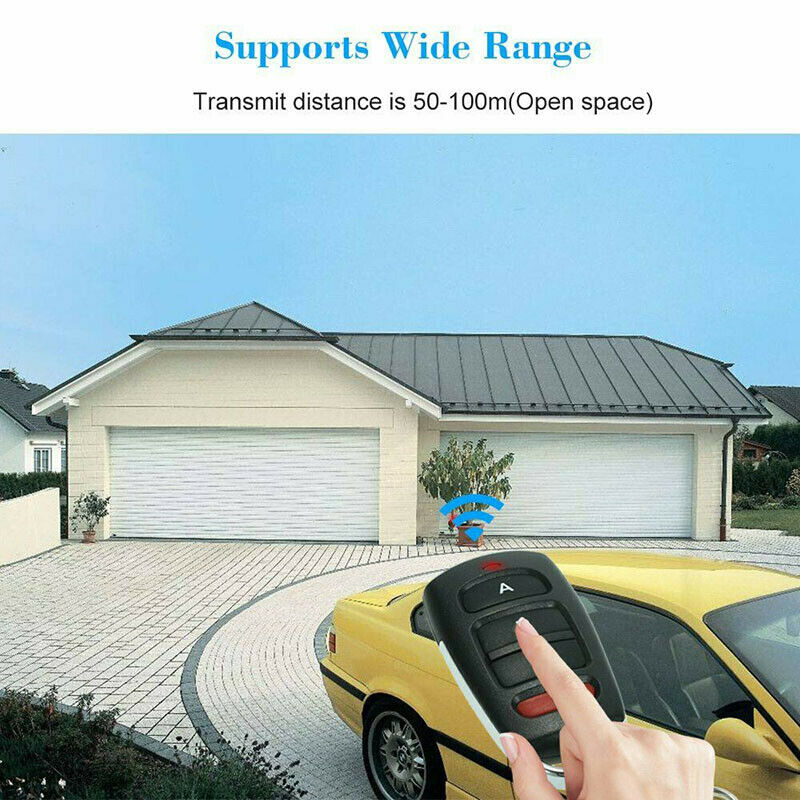 Mini 4 Channel Gate Garage Door Remote Control Key Fob Cloner 433mhz Universal