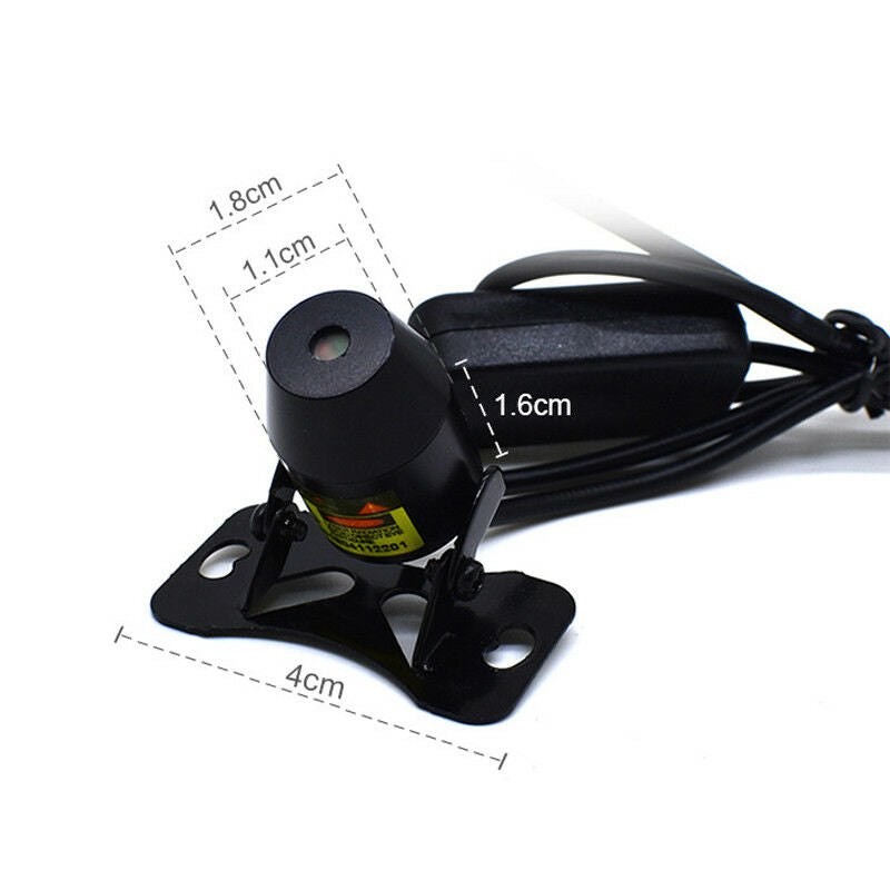 Red LED Star Light Car Interior USB Ceiling Lamp Voice Music Control w/ Remote