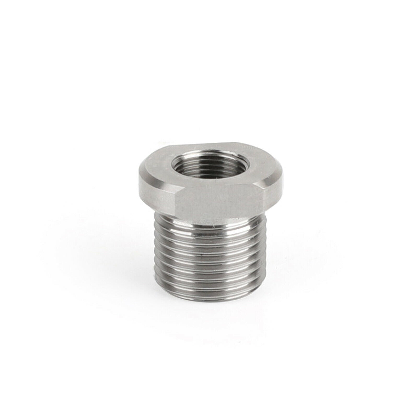 1/2-28 to 3/4-16 Threaded Oil Filter Adapter Stainless Steel CA