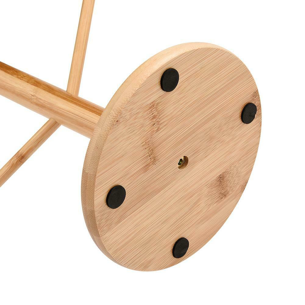 Wood Necklace Display Rack Jewelry Hanger Bracelet Household Cup Organizer @
