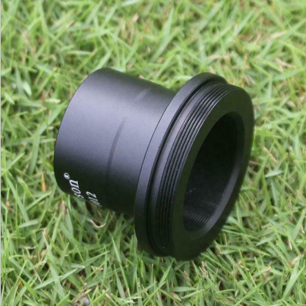 1.25" to T2 31.7mm Eyepiece Insertion to M42 Prime Telescope T Adapter Black