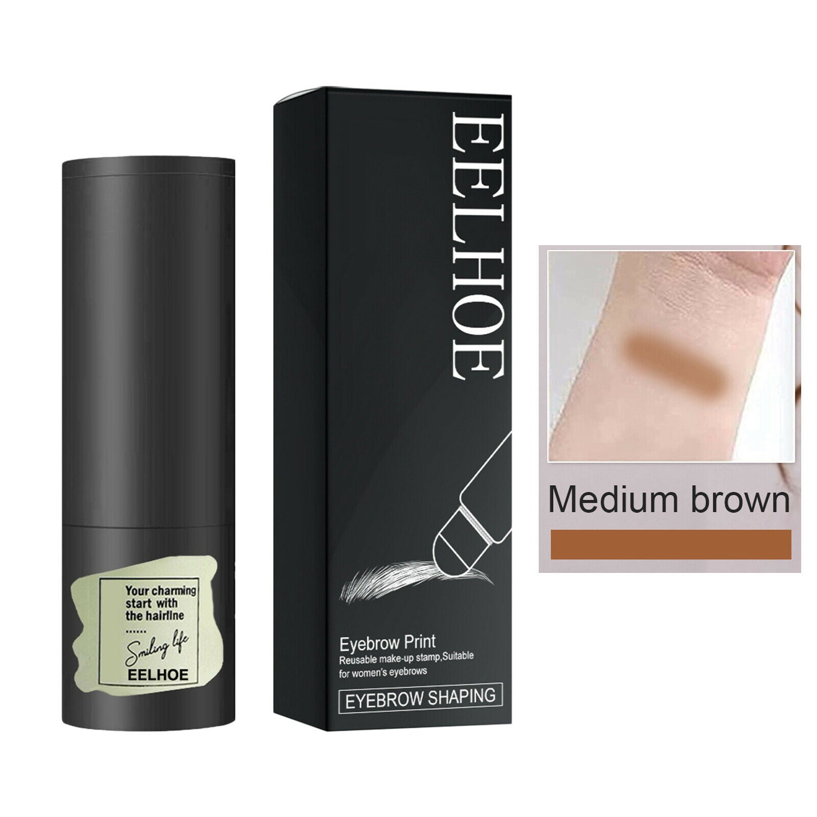 One Step Eyebrow Stamp Shaping Kit Seal Color Tint and Shape your Brows w/