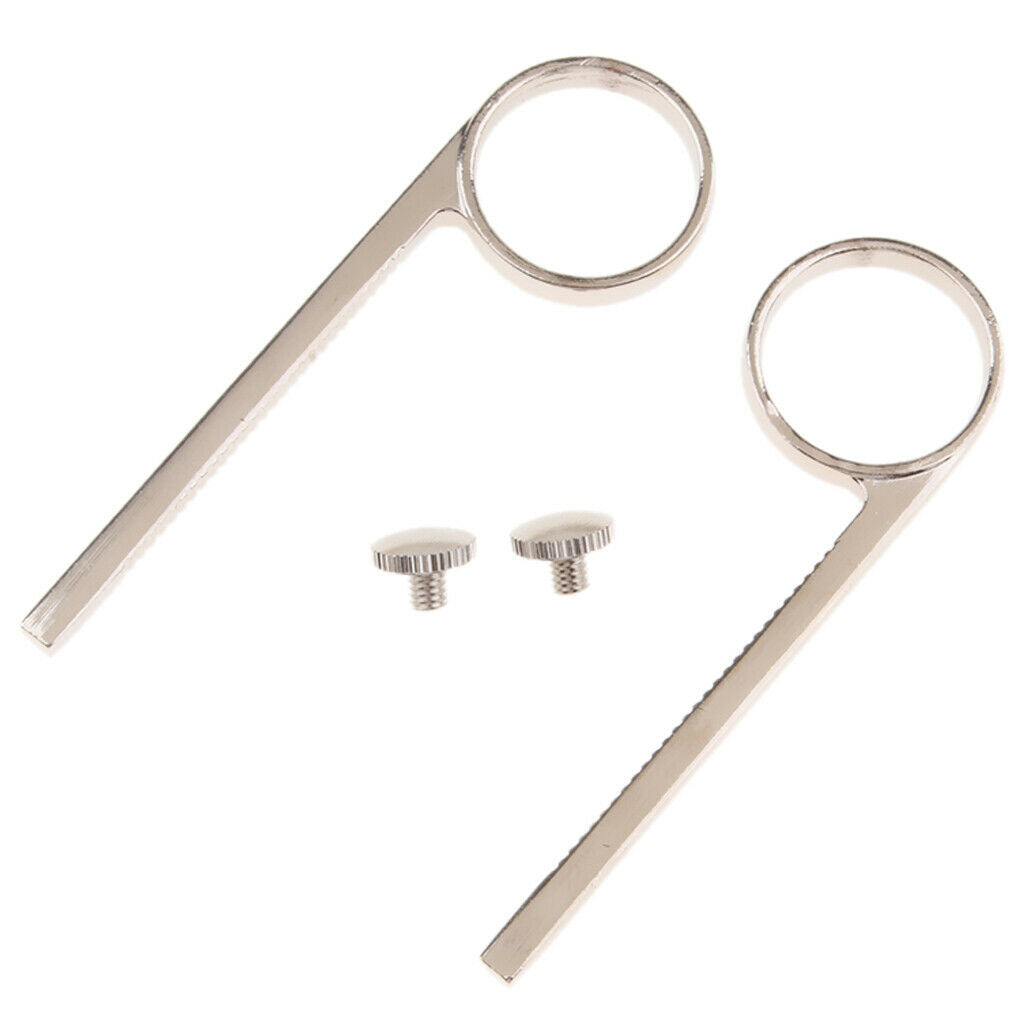 Pack of 2 Trumpet Finger Ring Valve Slide for Brass Instrument Repair Parts