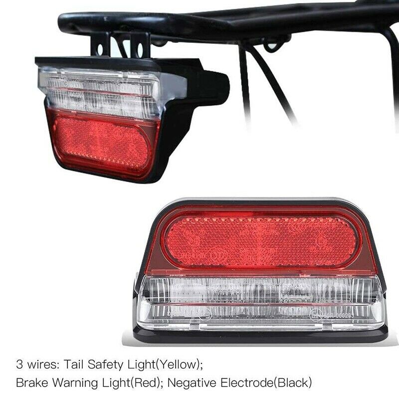 Electric Bike Light for Ebike Taillight DC 6V - 60V Bicycle Rear Tail Light Lamp