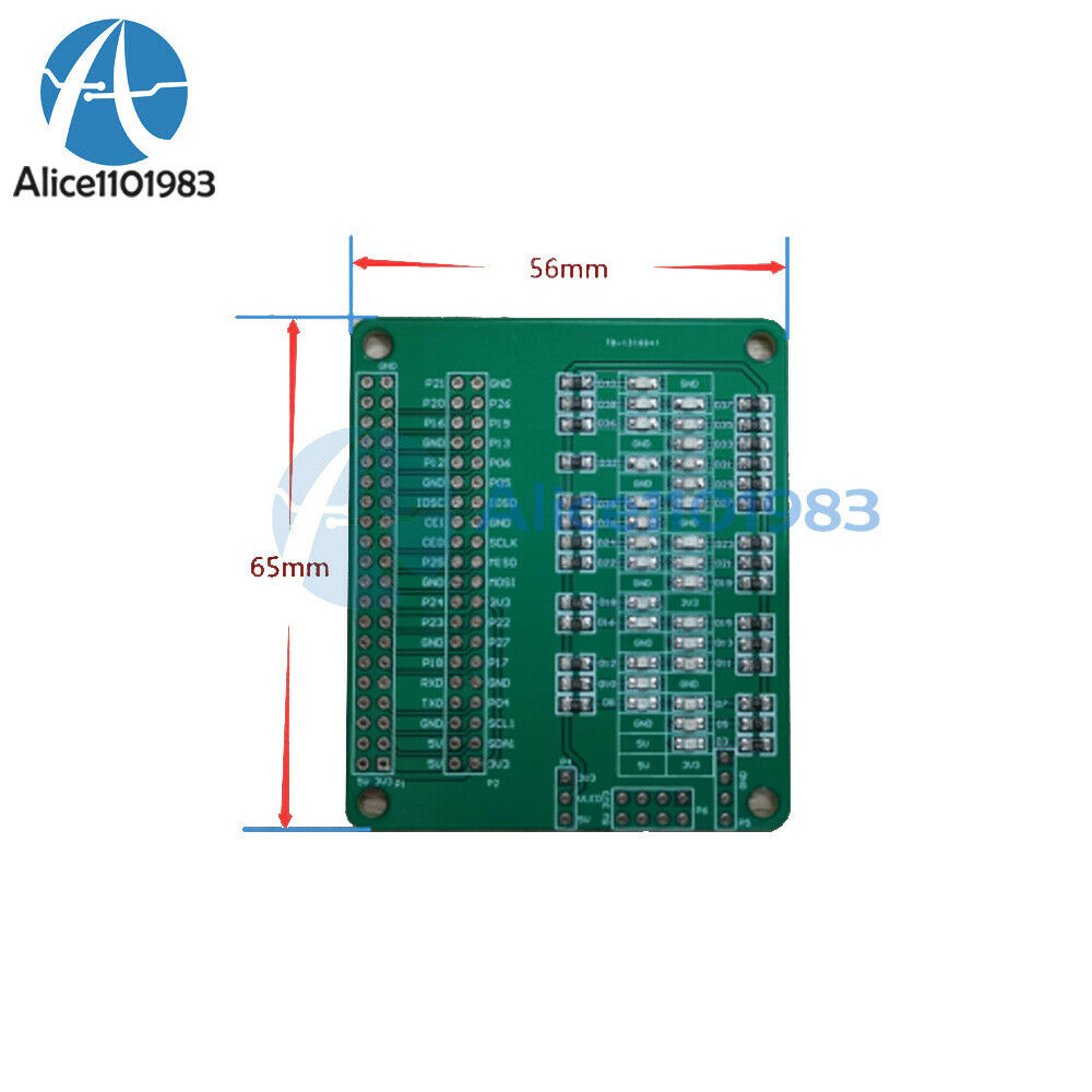 LED Test Board Raspberry Pi LED Test Board IO Port Test Board Adapter Board