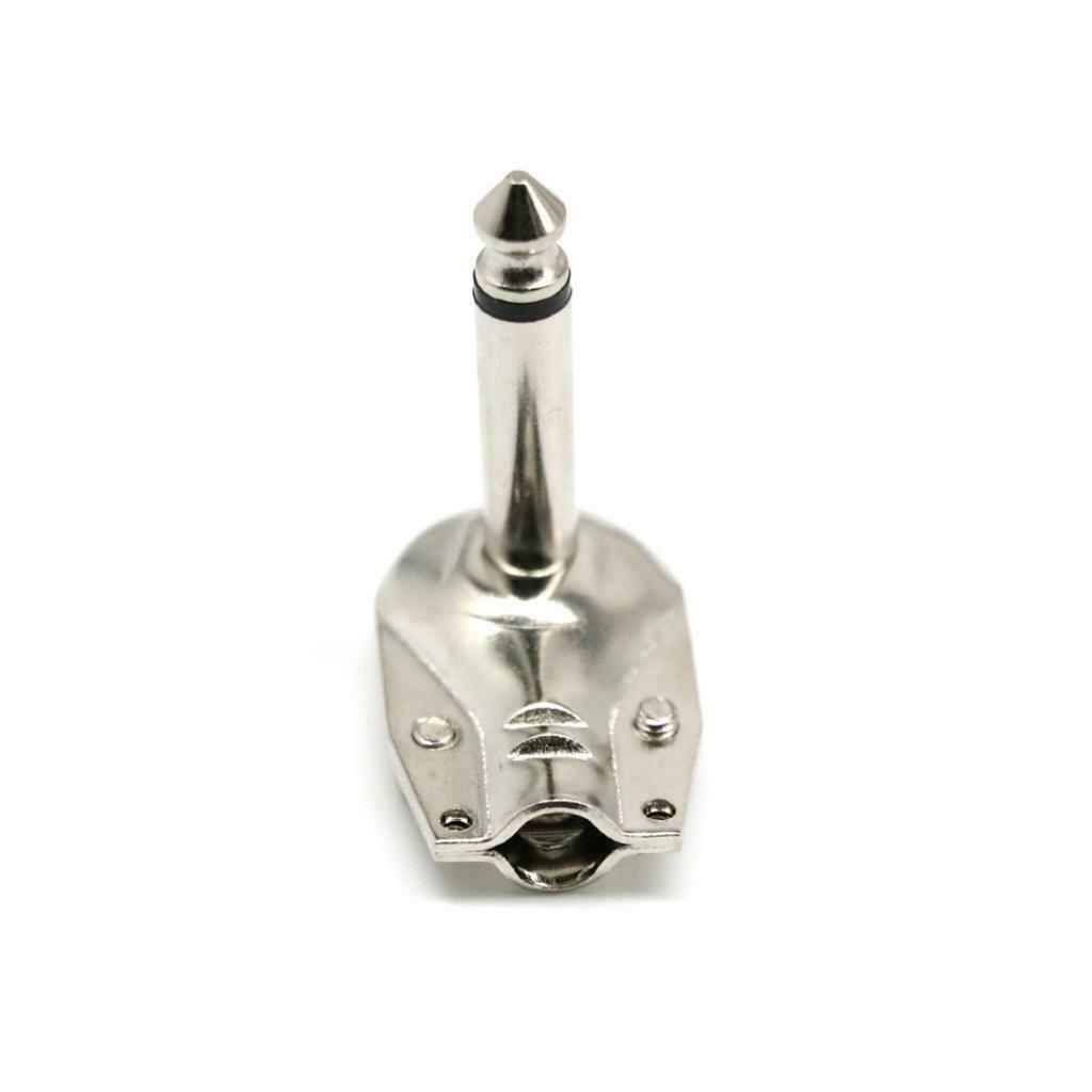 10-piece 6.35mm monaural right angle