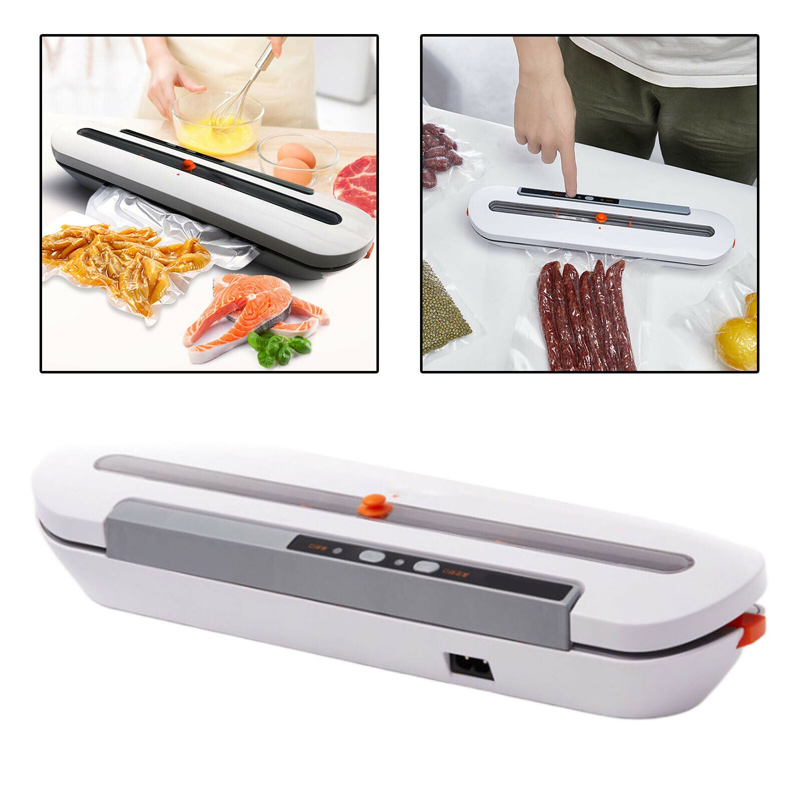 Electric Food Vacuum Sealer Machine with US Plug With 10pcs Food Saver Bags